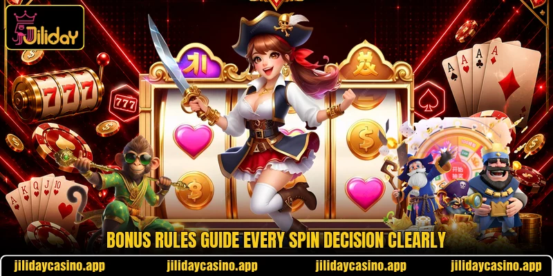 Bonus rules guide every spin decision clearly