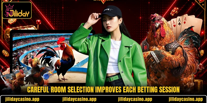 Careful room selection improves each betting session