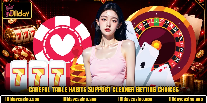 Careful table habits support cleaner betting choices Careful table habits support cleaner betting choices