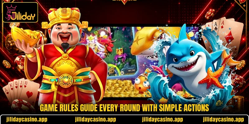 Game rules guide every round with simple actions