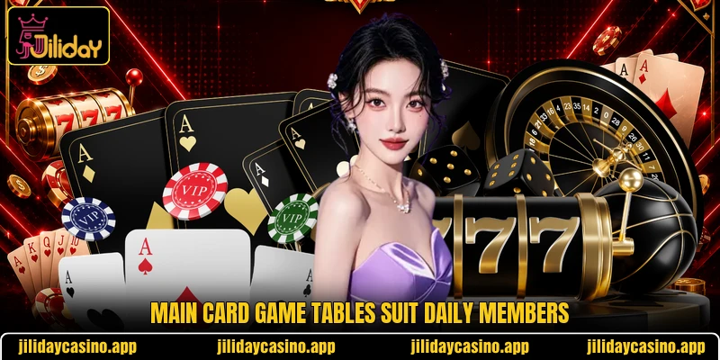 Main card game tables suit daily members Main card game tables suit daily members
