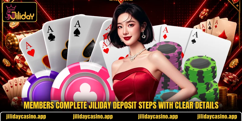 Members complete Jiliday deposit steps with clear details