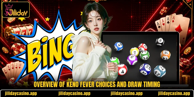 Overview of Keno Fever choices and draw timing