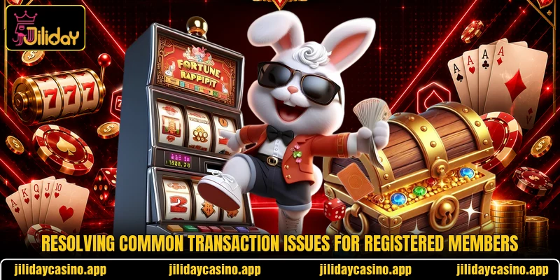 Resolving common transaction issues for registered members