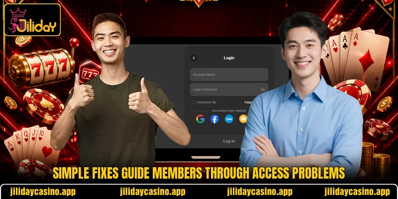 Simple fixes guide members through access problems