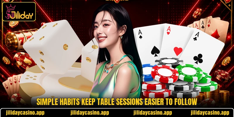Simple habits keep table sessions easier to follow