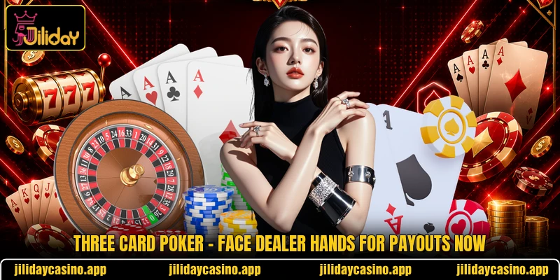 Three Card Poker - Face Dealer Hands For Payouts Now